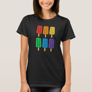 Camiseta Bandera Lgbt Popsicles 4 De Julio Orgullo Sutil Ga
