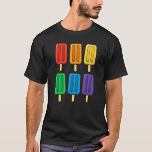 Camiseta Bandera Lgbt Popsicles 4 De Julio Orgullo Sutil Ga