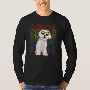 Camiseta Bandera Lgbt-Q Maltesa Orgullo Gay Perro Lesbiano 