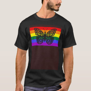 Camiseta Bandera LGBTQ del Orgullo Gay del Jardín de Maripo