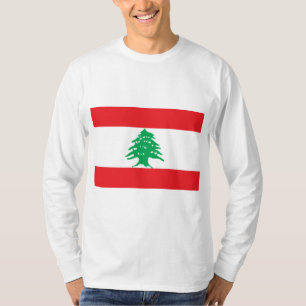 Camiseta Bandera libanesa (Bandera del Líbano)
