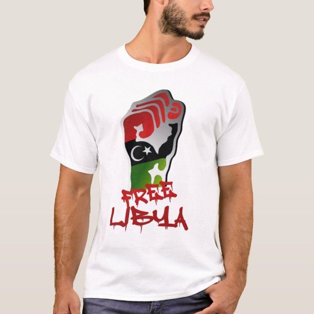 Camiseta Bandera libia de la independencia de los (Anverso)