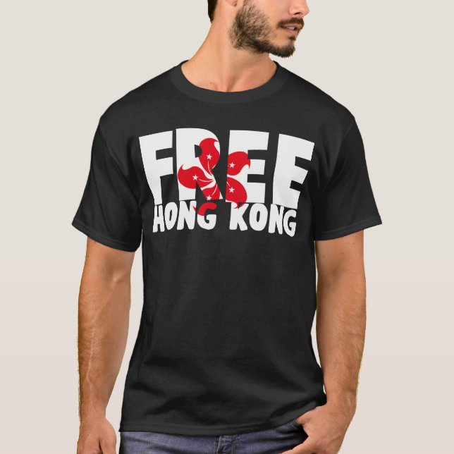 Camiseta bandera libre de hong kong (Anverso)