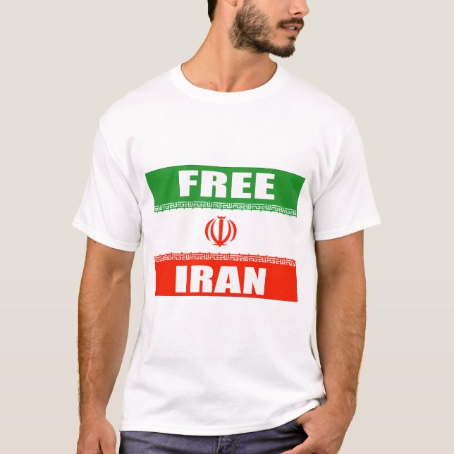 Camiseta Bandera LIBRE de IRÁN (Anverso)
