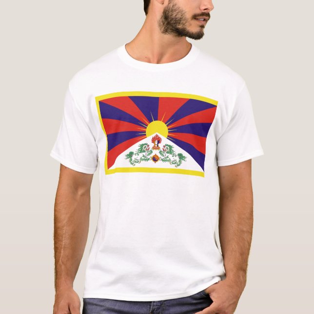 Camiseta Bandera libre de Tíbet (Anverso)