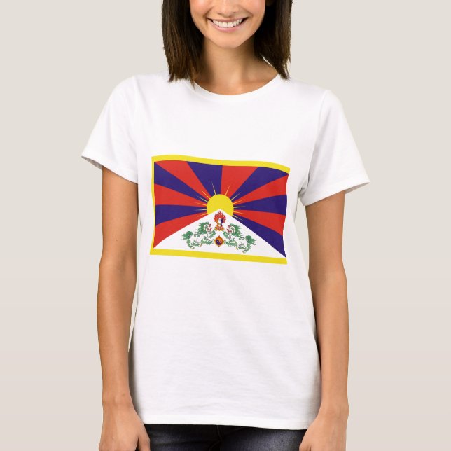 Camiseta Bandera libre de Tíbet (Anverso)