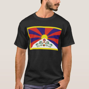Camiseta Bandera libre de Tíbet del tibetano - ་ del བ