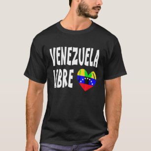 Camiseta Bandera Libre de Venezuela Regalo del Orgullo de V