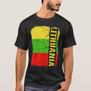 Camiseta Bandera lituana vintage Lituania Priots Heri