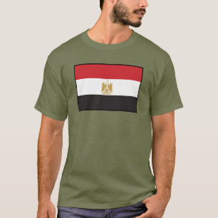 Camiseta Bandera llana de Egipto