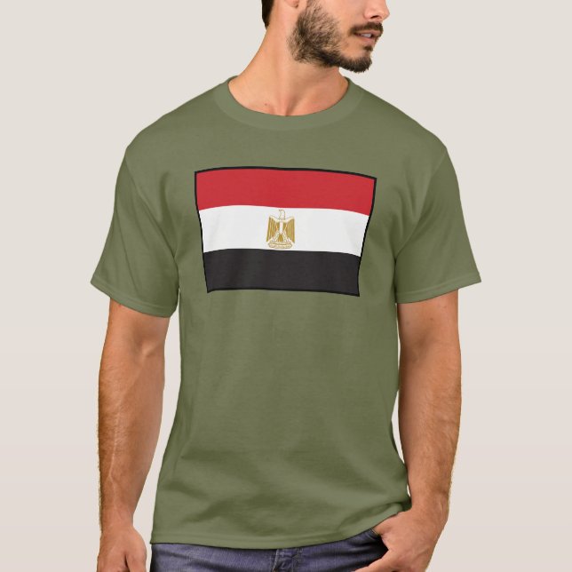 Camiseta Bandera llana de Egipto (Anverso)
