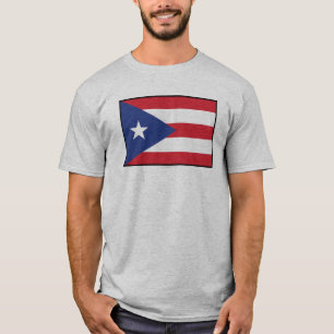 Camiseta Bandera llana de Puerto Rico