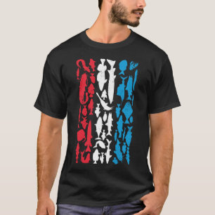 Camiseta Bandera luxemburguesa hecha de pescado - Diseño pe