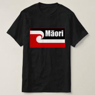 Camiseta Bandera maorí,Bandera de Tino Rangatiratanga, maor