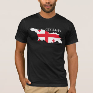 Camiseta Bandera-Mapa de Georgia (país)