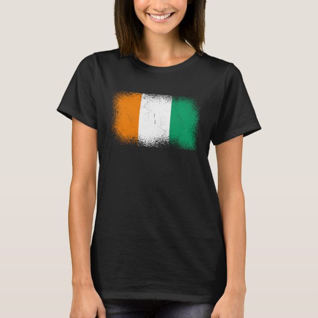 Camiseta Bandera marfileña 2 (Anverso)