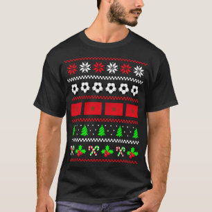 Camiseta Bandera marroquí hincha Navidades feos sudan al ma