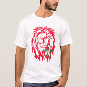 Camiseta Bandera marroquí marroquí norteamericana de bander