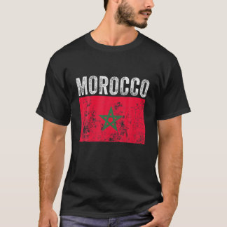 Camiseta Bandera marroquí marroquí norteamericana de bander