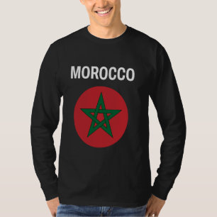 Camiseta Bandera marroquí moderna