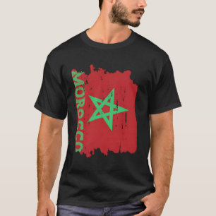 Camiseta Bandera marroquí Orgullo marroquí