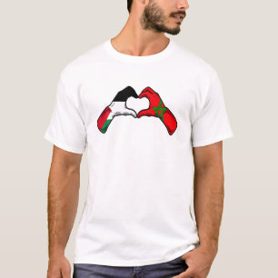 Camiseta Bandera marroquí palestina - Oso marroquí palestin
