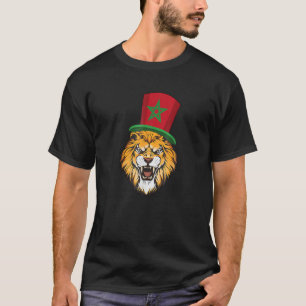 Camiseta Bandera Marruecos Partidario De Fútbol Para Hombre