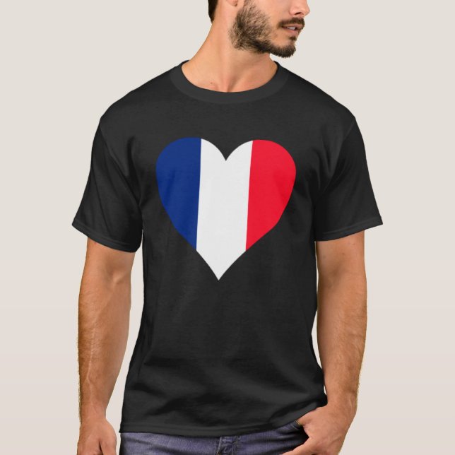 Camiseta Bandera Martinica Corazón Martinica Regalos Amor M (Anverso)