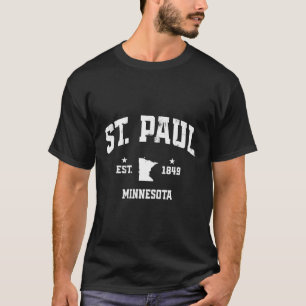 Camiseta Bandera masculina de St Paul Minnesota Estilo atlé
