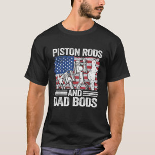 Camiseta Bandera Mecánica Estadounidense 4 De Julio De Pist