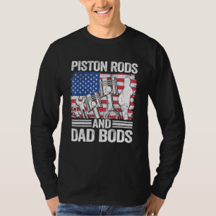 Camiseta Bandera Mecánica Estadounidense 4 De Julio De Pist