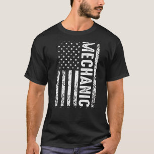 Camiseta Bandera Mecánica Mecánica Patriótica Bandera Estad