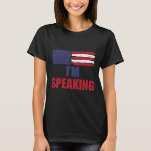 Camiseta Bandera media americana Kamala Harris Debate Q