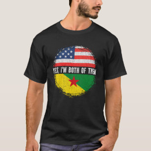 Camiseta Bandera media americana semiamericana de Guyana Fr