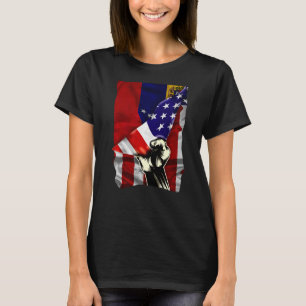 Camiseta Bandera media americana venezolana enarbolada band