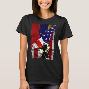 Camiseta Bandera media americana venezolana enarbolada band