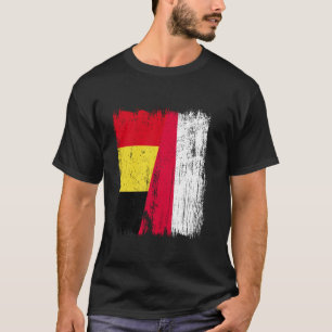 Camiseta Bandera media de Bélgica Polonia Ascendencia belga