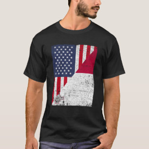 Camiseta Bandera media de Estados Unidos Media bandera de M