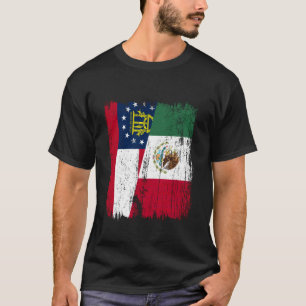 Camiseta Bandera media de Georgia México Herencia georgiana
