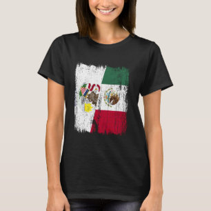 Camiseta Bandera media de Illinois México Herencia mexicana