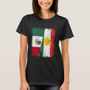 Camiseta Bandera media de Kurdistán México Herencia kurda m