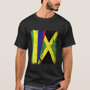 Camiseta Bandera media de Mauricio Jamaica herencia jamaica
