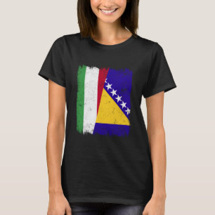 Camiseta Bandera Media Hungría Bosnia y Herzegovina