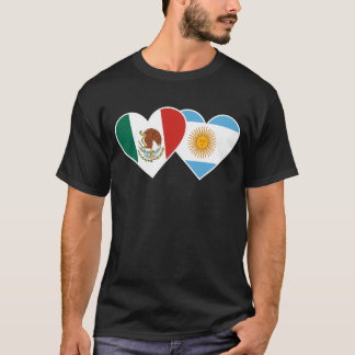 Camiseta Bandera media mexicana argentina México Argentina
