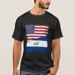 Camiseta Bandera Media Nicaragüense Nicaragua Estados Unido