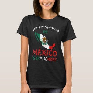 Camiseta Bandera mexicana 16 de septiembre Día de la Indepe