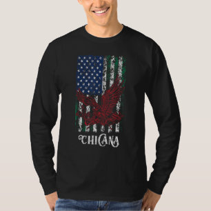 Camiseta Bandera mexicana-americana México educado latín