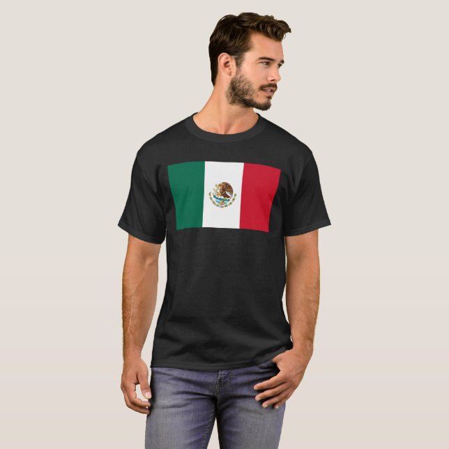 Camiseta Bandera mexicana - Bandera de México (Anverso completo)