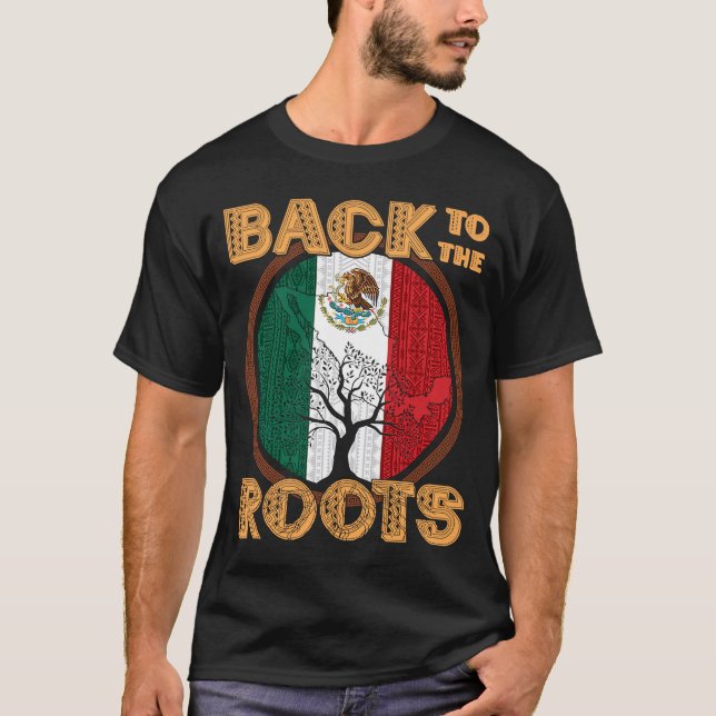 Camiseta Bandera mexicana chicana latino mexicano (Anverso)