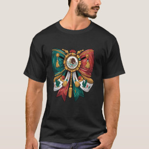 Camiseta Bandera Mexicana Coquette Bow Española Latina Chic